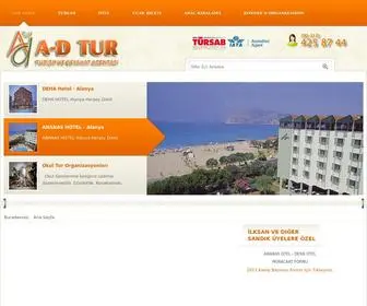 Adtur.com.tr(A-D TUR Turizm ve Seyahat Acentas) Screenshot