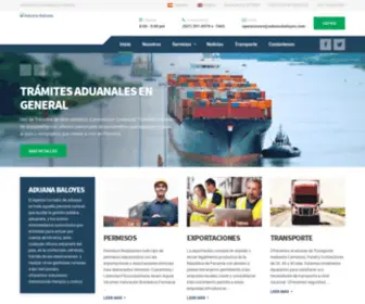 Aduanabaloyes.com(Corredores de Aduana en Panamá) Screenshot