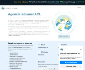 Aduanascl.mx(Agencia aduanal ACL) Screenshot