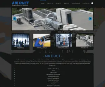 Aduct.co.za(Air Duct) Screenshot