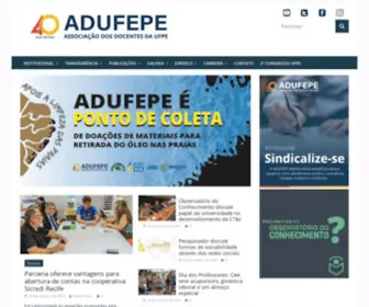Adufepe.org.br(Agenda adufepe agenda adufepe teste eventos teste 24/10) Screenshot