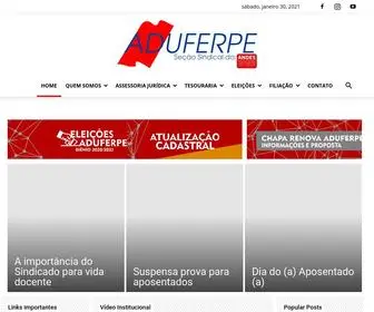 Aduferpe.org.br(39 anos de luta pela carreira docente e melhores condições de trabalho e estudo na UFRPE) Screenshot