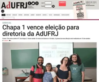 Adufrj.org.br(Início) Screenshot
