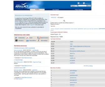 Adullact.net(FusionForge de l'ADULLACT) Screenshot