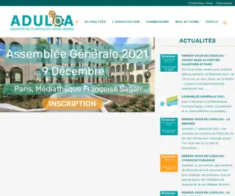 Aduloa.asso.fr(ADULOA Association des Utilisateurs Logiciels Archimed) Screenshot