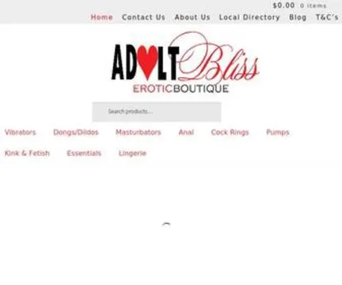 Adultblisserotica.com.au(Trans Health Products) Screenshot