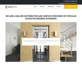 Adumek.com.ng(Adumek Elevators) Screenshot
