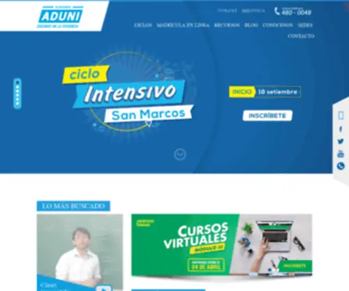 Aduni.com.pe(Aduni) Screenshot