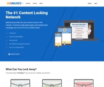 Adunlock.com(Adunlock) Screenshot