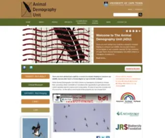 Adu.org.za(Animal Demography Unit) Screenshot