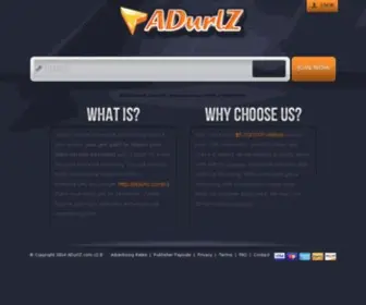 Adurlz.com(Short links) Screenshot