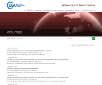 ADV-Geosci.net(ADGEO) Screenshot