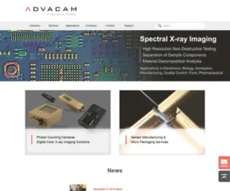 Advacam.com(ADVACAM Radiation Imaging Solutions) Screenshot
