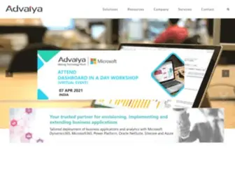 Advaiya.com(Business Applications) Screenshot
