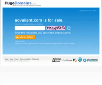 Advaliant.com(Great domain names provide SEO) Screenshot