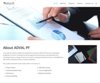 Advalpf.com(Financial Consulting Firm) Screenshot