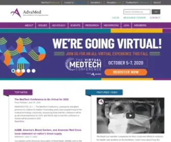 Advamed.org(Advanced Medical Technology Association) Screenshot