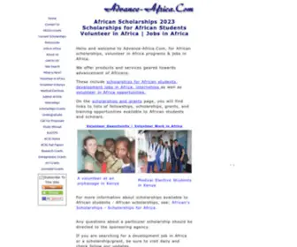 Advance-Africa.com(African Scholarships 2024/2025) Screenshot