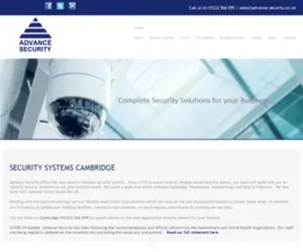 Advance-Security.co.uk(Cambridge Security Systems) Screenshot