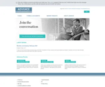 Advance.com.au(Advance is a specialist asset management provider) Screenshot