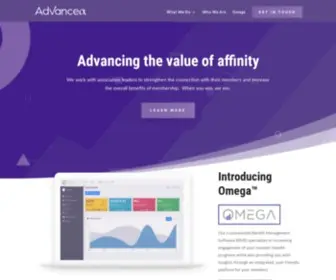 Advancea.com(Advancea Affinity Program Management) Screenshot