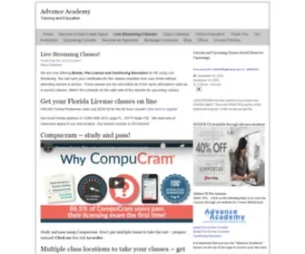Advanceacademyonline.com(Advance Academy Real Estate Education) Screenshot