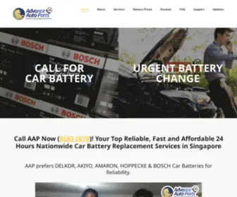 Advanceautoparts.com.sg(AAP #1 Rated Car Battery Replacement Service Singapore) Screenshot