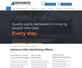 Advancecnc.com(Advance CNC Machining Parts Manufacturing) Screenshot