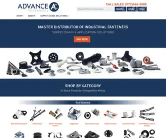 Advancecomponents.com(Industrial Fasteners Master Distributor) Screenshot