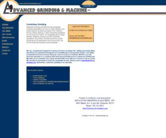 Advanced-Grinding.com(Centerless Grinding) Screenshot