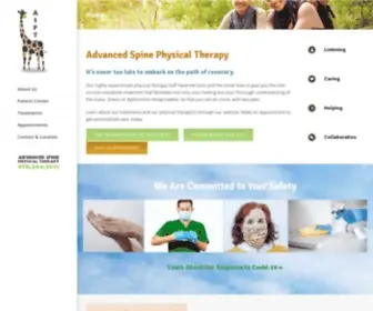 Advanced-Spine.com(Physical therapy for Whole Body Wellness) Screenshot