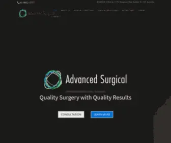 Advanced-Surgical.com.au(Upper Gastrointestinal Surgeons) Screenshot