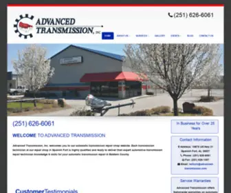 Advanced-Transmission.com(Automatic Transmission Repair Shop) Screenshot