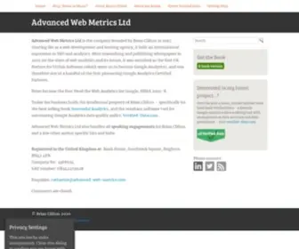 Advanced-Web-Metrics.com(Google Analytics Books & Insight by Brian Clifton) Screenshot