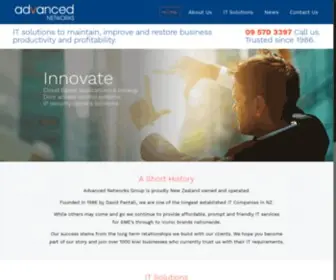 Advanced.co.nz(Advanced Networks Group Ltd) Screenshot