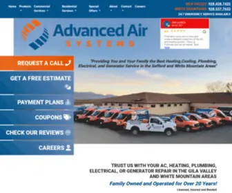 Advancedair.com(Plumber, Electrician & HVAC Repair Safford AZ) Screenshot