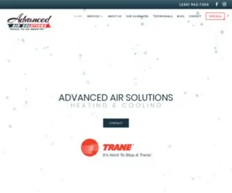 Advancedairsolutionsoh.com(HVAC Repair & Installation in Akron & Canton) Screenshot