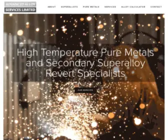 Advancedalloys.co.uk(Superalloy Revert and High Purity Metals) Screenshot