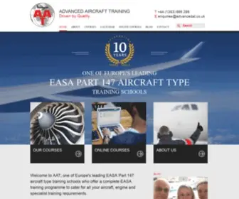 Advancedat.co.uk(Advanced Aircraft Training) Screenshot