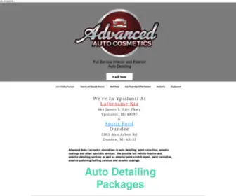 Advancedautocosmetics.com(Auto Detailing) Screenshot