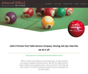 Advancedbilliardservices.com(Advanced Billiard Services) Screenshot