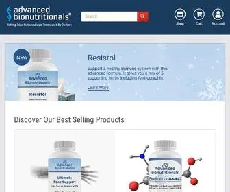 Advancedbionutritionals.com(Nutraceuticals, Nutritional Supplements, Health Supplements, Vitamins) Screenshot