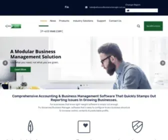 Advancedbusinessmanager.com.au(Financial Management Software) Screenshot