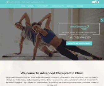 Advancedchiroclinics.com(Chiropractor in Houston) Screenshot