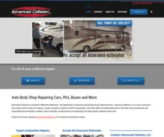 Advancedcollisionllc.com(Auto Body Shop Beltsville) Screenshot