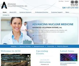 Advancedcyclotron.com(Advanced Cyclotron Systems) Screenshot