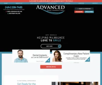 Advanceddentaltreatment.com(Dentist in Greenfield) Screenshot