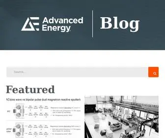 Advancedenergyblog.com(Advanced Energy) Screenshot
