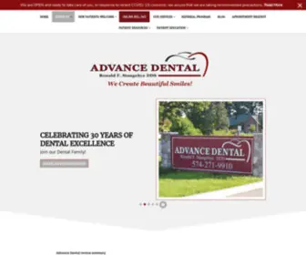 Advancedentalmichiana.com(Dentist in Granger) Screenshot