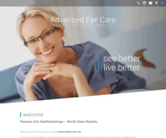 Advancedeyecare.net(Panama City Ophthalmologist) Screenshot